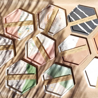 Coupelle hexagonale